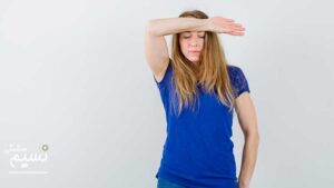 علت تعریق بیش از حد